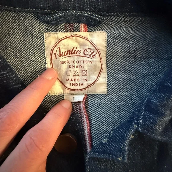 Auntie Oti Denim Jean Jacket EUC - Picture 8 of 8
